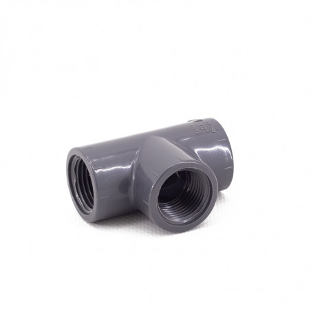 TE PVC 90º-ROSCAR 1 1/2'
