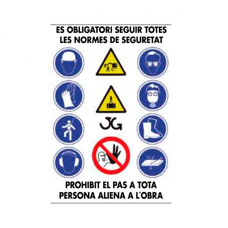 CARTEL DE OBRA COMBINADO MULTIUSOS 100 X 70