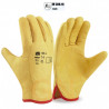 GUANTES CUERO FLOR  AMARILLO T-8