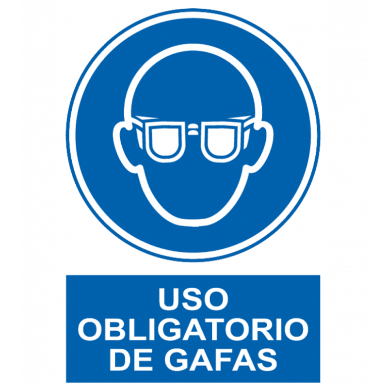 CARTEL OBLIGACION DE GAFAS Ref.1011
