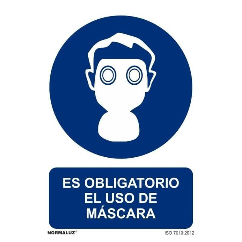 CARTEL OBLIGACION MASCARA Ref.1013