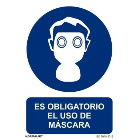 CARTEL OBLIGACION MASCARA Ref.1013