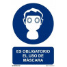 CARTEL OBLIGACION MASCARA Ref.1013
