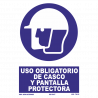 CARTEL OBLIGACION PANTALLA PROTEC.REF.1016