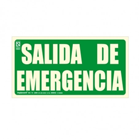 CARTEL SALIDA EVACUACION REF.1025