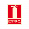 CARTEL EXTINTOR CO2 REF.1007