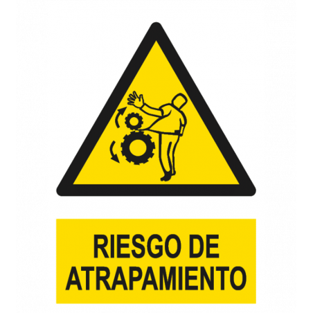 CARTEL PELIGRO ATRAPAMIENTO REF. 1035