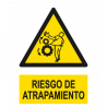 CARTEL PELIGRO ATRAPAMIENTO REF. 1035