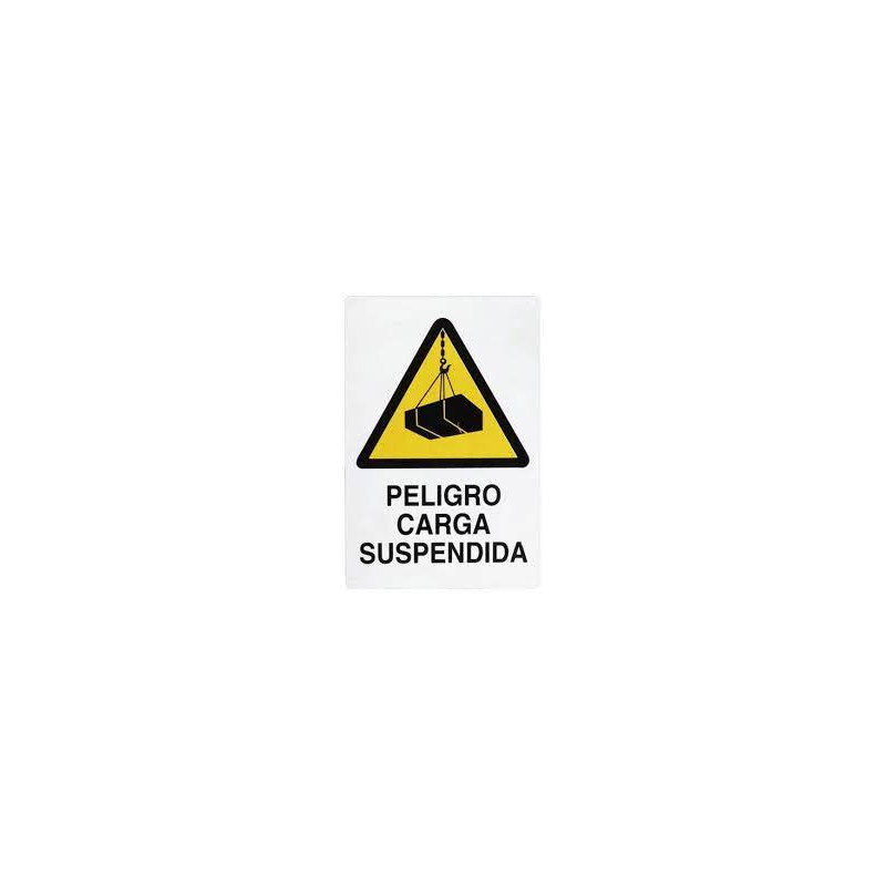 CARTEL PELIGRO CARGA SUSPEND. REF. 1036