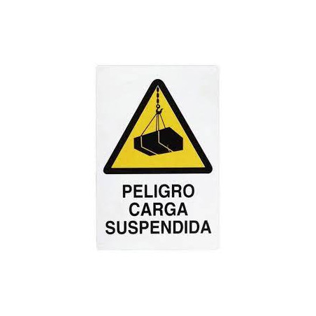 CARTEL PELIGRO CARGA SUSPEND. REF. 1036