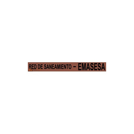 CINTA EMASESA SANEA. 10cms 250mts MARRON