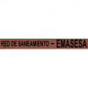 CINTA EMASESA SANEA. 10cms 250mts MARRON