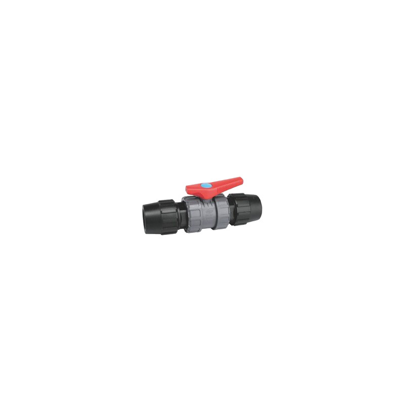 VALVULAS PVC ENLACE A P.E  40mm