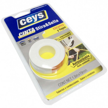 ROLLOS CINTA ESCAPES Y FUGAS 3mm x 19mm