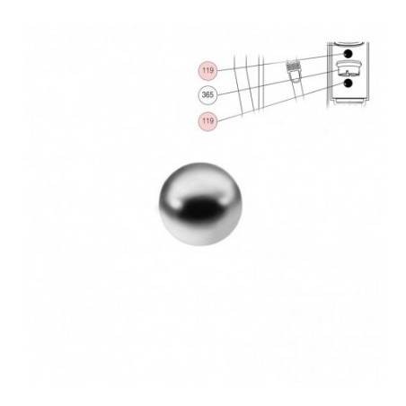 ACCES.REF.119  SUPER 16 BOLA INOX.