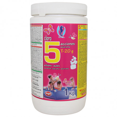 CLORO 5 ACCIONES P-20gr 1 Kg