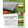 M2. MALLA SUELO ANTIHIERBA NEGRA 1x100m (110G/M2)