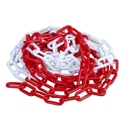 CADENA EN SACO DE 25 Mts. 8mm BLANCA-ROJA