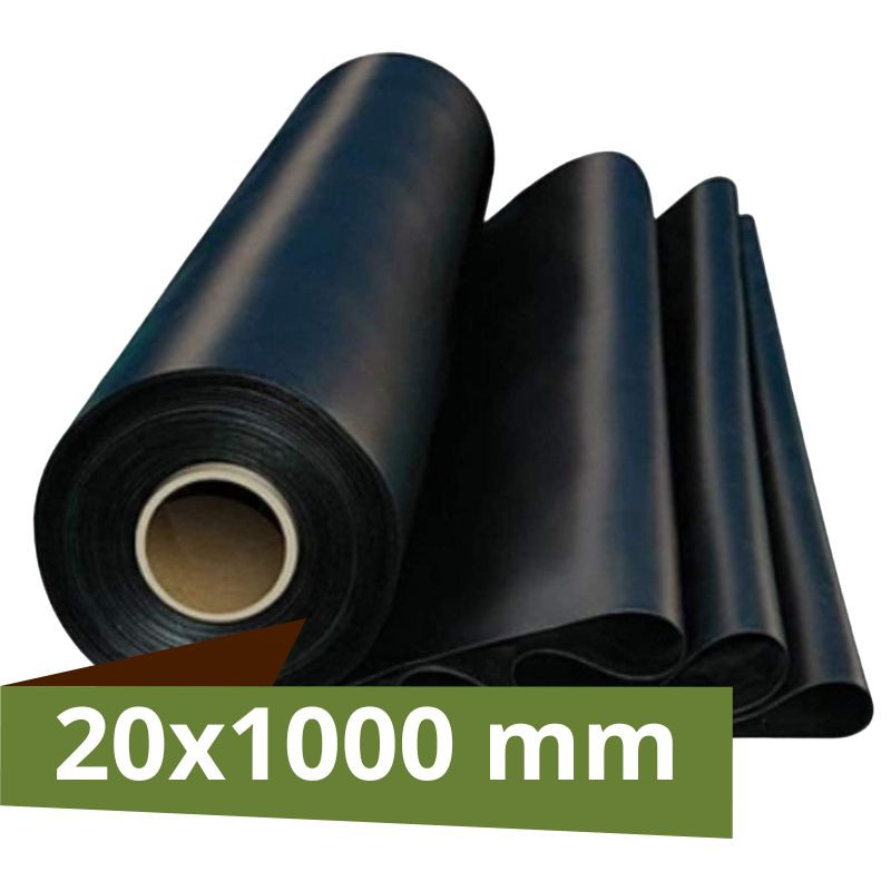 Kgs.GOMA SOLA NEGRA 20mmx1000mm