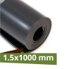 Kgs.GOMA C/LONA NEGRA  1.5mmx1000mm