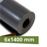 Kgs.GOMA C/LONA NEGRA  6mmx1400mm