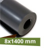 Kgs.GOMA C/LONA NEGRA  8mmx1400mm