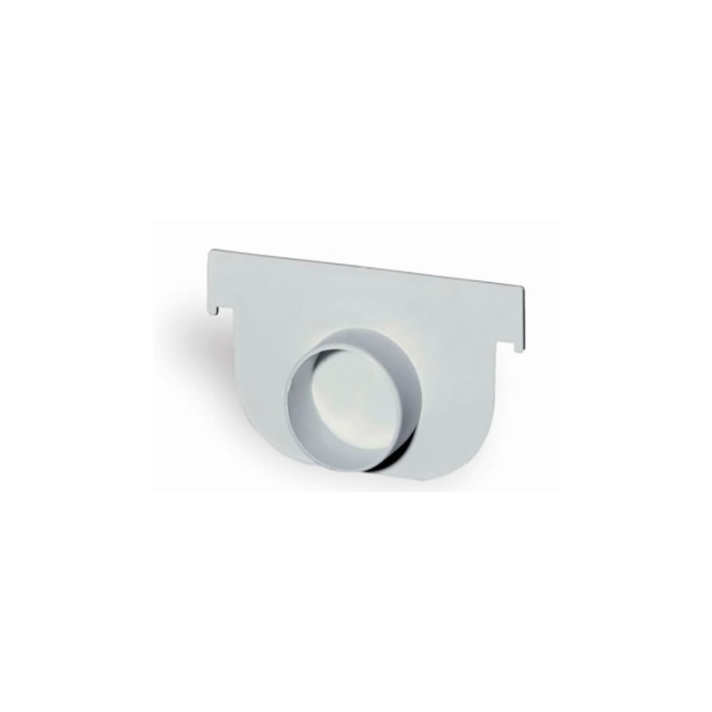 TAPA  C/SALIDA CANALON PP 130xH75mm