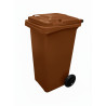 CONTENEDOR 360 L MARRON C/RUEDAS
