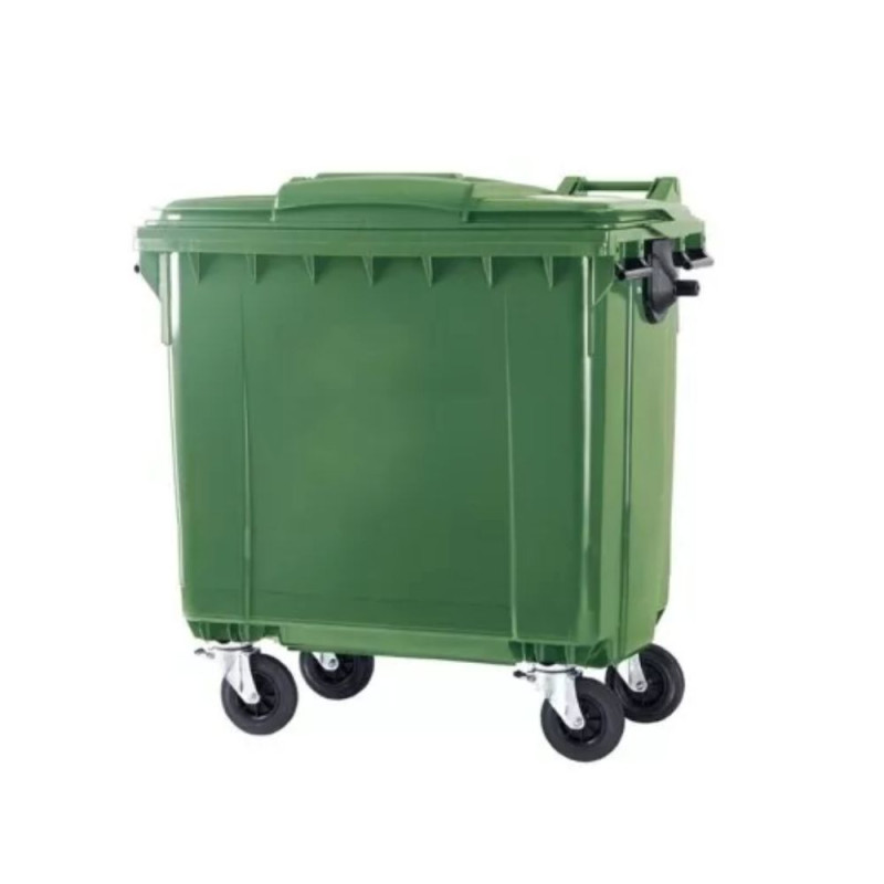 CONTENEDOR 1100 Lts VERDE C/RUEDAS