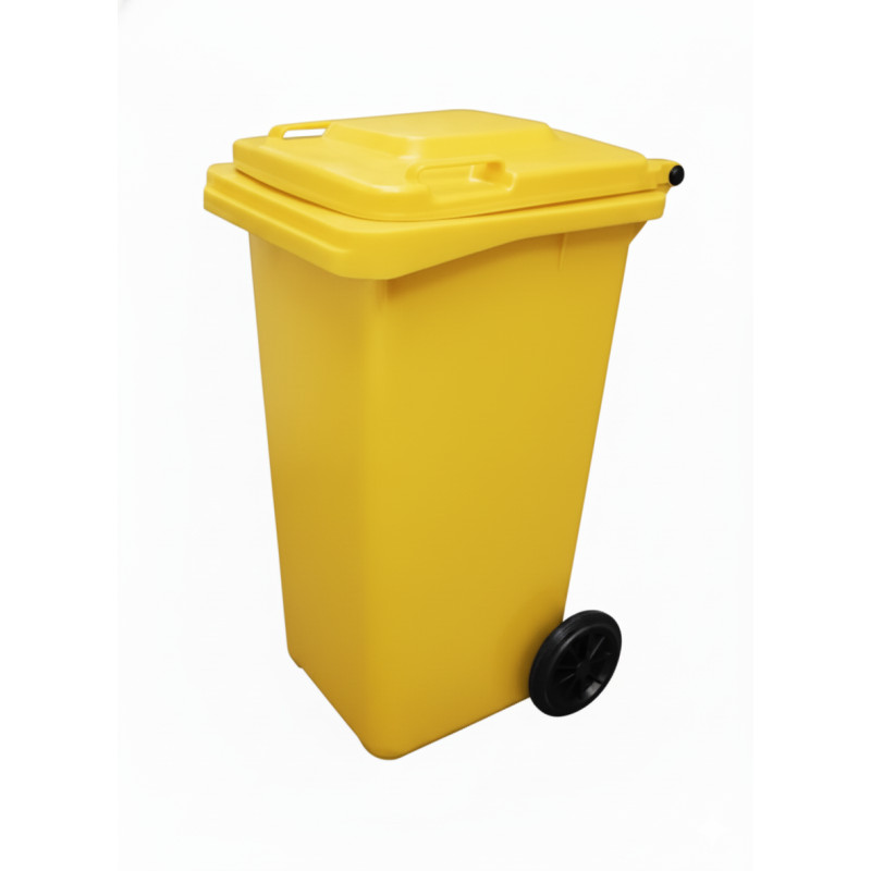 CONTENEDOR 360 L AMARILLO C/RUEDAS