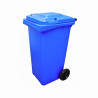 CONTENEDOR 360 L AZUL C/RUEDAS
