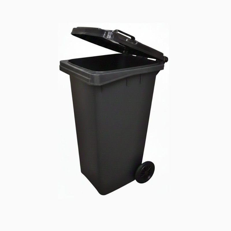 CONTENEDOR 360 L NEGRO C/RUEDAS