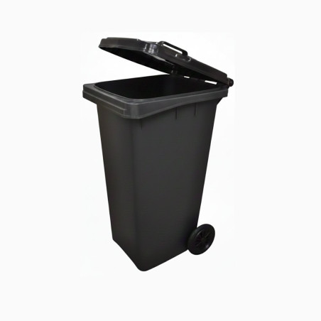 CONTENEDOR 360 L NEGRO C/RUEDAS