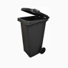 CONTENEDOR 360 L NEGRO C/RUEDAS